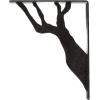 imageEkena Millwork BKTM01X10X12SDA 1 2quot W x 10quot D x 12quot H Damon Wrought Iron Bracket Single Center BraceAntiqued Pewter