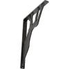 imageEkena Millwork BKTM01X10X12SDA 1 2quot W x 10quot D x 12quot H Damon Wrought Iron Bracket Single Center BraceAntiqued Pewter