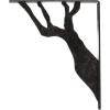 imageEkena Millwork BKTM01X10X12SDA 1 2quot W x 10quot D x 12quot H Damon Wrought Iron Bracket Single Center BraceAntiqued Silver