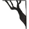imageEkena Millwork BKTM01X10X12SDA 1 2quot W x 10quot D x 12quot H Damon Wrought Iron Bracket Single Center BraceAntiqued Silver