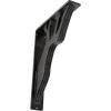 imageEkena Millwork BKTM01X10X12SDA 1 2quot W x 10quot D x 12quot H Damon Wrought Iron Bracket Single Center BraceAntiqued Silver