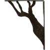 imageEkena Millwork BKTM01X10X12SDA 1 2quot W x 10quot D x 12quot H Damon Wrought Iron Bracket Single Center BraceAntiqued Warm Silver