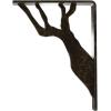 imageEkena Millwork BKTM01X10X12SDA 1 2quot W x 10quot D x 12quot H Damon Wrought Iron Bracket Single Center BraceAntiqued Warm Silver
