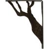 imageEkena Millwork BKTM01X10X12SDA 1 2quot W x 10quot D x 12quot H Damon Wrought Iron Bracket Single Center BraceAntiqued Warm Silver