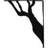 imageEkena Millwork BKTM01X10X12SDA 1 2quot W x 10quot D x 12quot H Damon Wrought Iron Bracket Single Center BracePowder Coated Black