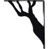 imageEkena Millwork BKTM01X10X12SDA 1 2quot W x 10quot D x 12quot H Damon Wrought Iron Bracket Single Center BracePowder Coated Black