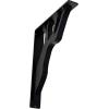 imageEkena Millwork BKTM01X10X12SDA 1 2quot W x 10quot D x 12quot H Damon Wrought Iron Bracket Single Center BracePowder Coated Black