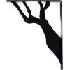 imageEkena Millwork BKTM01X10X12SDA 1 2quot W x 10quot D x 12quot H Damon Wrought Iron Bracket Single Center BracePowder Coated Black