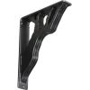 imageEkena Millwork BKTM01X10X12SDA 1 2quot W x 10quot D x 12quot H Damon Wrought Iron Bracket Single Center BracePowder Coated Black