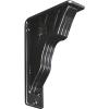 imageEkena Millwork BKTM01X10X12SDA 1 2quot W x 10quot D x 12quot H Damon Wrought Iron Bracket Single Center BracePowder Coated Black