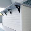 imageEkena Millwork BKTM01X10X12SDA 1 2quot W x 10quot D x 12quot H Damon Wrought Iron Bracket Single Center BracePowder Coated Black