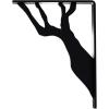 imageEkena Millwork BKTM01X10X12SDA 1 2quot W x 10quot D x 12quot H Damon Wrought Iron Bracket Single Center BracePowder Coated Black