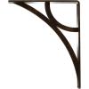 imageEkena Millwork BKTM01X10X12SGLABZ Metal Bracket 1 12quot W x 10quot D x 12quot H Antiqued BronzeAntiqued Brass
