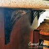 imageEkena Millwork BKTM01X10X12SGLABZ Metal Bracket 1 12quot W x 10quot D x 12quot H Antiqued BronzeAntiqued Pale Gold