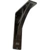 imageEkena Millwork BKTM01X10X12SGLABZ Metal Bracket 1 12quot W x 10quot D x 12quot H Antiqued BronzeAntiqued Warm Silver