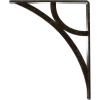 imageEkena Millwork BKTM01X10X12SGLABZ Metal Bracket 1 12quot W x 10quot D x 12quot H Antiqued BronzeAntiqued Warm Silver