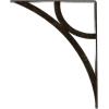 imageEkena Millwork BKTM01X10X12SGLABZ Metal Bracket 1 12quot W x 10quot D x 12quot H Antiqued BronzeAntiqued Warm Silver