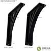 imageEkena Millwork BKTM01X10X12SNE 1 2quot W x 10quot D x 12quot H Nevio Wrought Iron Bracket Single Center BraceAntiqued Brass