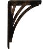 imageEkena Millwork BKTM01X10X12SNE 1 2quot W x 10quot D x 12quot H Nevio Wrought Iron Bracket Single Center BraceAntiqued Bronze