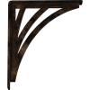 imageEkena Millwork BKTM01X10X12SNE 1 2quot W x 10quot D x 12quot H Nevio Wrought Iron Bracket Single Center BraceAntiqued Bronze