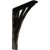imageEkena Millwork BKTM01X10X12SNE 1 2quot W x 10quot D x 12quot H Nevio Wrought Iron Bracket Single Center BraceAntiqued Pale Gold