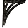 imageEkena Millwork BKTM01X10X12SNE 1 2quot W x 10quot D x 12quot H Nevio Wrought Iron Bracket Single Center BraceAntiqued Pale Gold