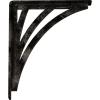 imageEkena Millwork BKTM01X10X12SNE 1 2quot W x 10quot D x 12quot H Nevio Wrought Iron Bracket Single Center BraceAntiqued Pale Gold