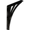 imageEkena Millwork BKTM01X10X12SNE 1 2quot W x 10quot D x 12quot H Nevio Wrought Iron Bracket Single Center BraceAntiqued Pale Gold