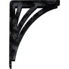 imageEkena Millwork BKTM01X10X12SNE 1 2quot W x 10quot D x 12quot H Nevio Wrought Iron Bracket Single Center BraceAntiqued Pewter