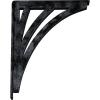 imageEkena Millwork BKTM01X10X12SNE 1 2quot W x 10quot D x 12quot H Nevio Wrought Iron Bracket Single Center BraceAntiqued Pewter