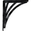 imageEkena Millwork BKTM01X10X12SNE 1 2quot W x 10quot D x 12quot H Nevio Wrought Iron Bracket Single Center BraceAntiqued Pewter