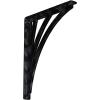 imageEkena Millwork BKTM01X10X12SNE 1 2quot W x 10quot D x 12quot H Nevio Wrought Iron Bracket Single Center BraceAntiqued Pewter