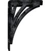 imageEkena Millwork BKTM01X10X12SNE 1 2quot W x 10quot D x 12quot H Nevio Wrought Iron Bracket Single Center BraceAntiqued Pewter