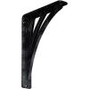 imageEkena Millwork BKTM01X10X12SNE 1 2quot W x 10quot D x 12quot H Nevio Wrought Iron Bracket Single Center BraceAntiqued Pewter
