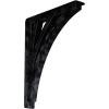 imageEkena Millwork BKTM01X10X12SNE 1 2quot W x 10quot D x 12quot H Nevio Wrought Iron Bracket Single Center BraceAntiqued Pewter