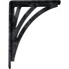 imageEkena Millwork BKTM01X10X12SNE 1 2quot W x 10quot D x 12quot H Nevio Wrought Iron Bracket Single Center BraceAntiqued Pewter