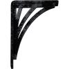 imageEkena Millwork BKTM01X10X12SNE 1 2quot W x 10quot D x 12quot H Nevio Wrought Iron Bracket Single Center BraceAntiqued Pewter