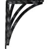 imageEkena Millwork BKTM01X10X12SNE 1 2quot W x 10quot D x 12quot H Nevio Wrought Iron Bracket Single Center BraceAntiqued Silver