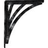 imageEkena Millwork BKTM01X10X12SNE 1 2quot W x 10quot D x 12quot H Nevio Wrought Iron Bracket Single Center BraceAntiqued Silver