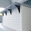 imageEkena Millwork BKTM01X10X12SNE 1 2quot W x 10quot D x 12quot H Nevio Wrought Iron Bracket Single Center BraceAntiqued Silver