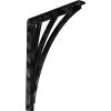 imageEkena Millwork BKTM01X10X12SNE 1 2quot W x 10quot D x 12quot H Nevio Wrought Iron Bracket Single Center BraceAntiqued Silver