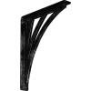 imageEkena Millwork BKTM01X10X12SNE 1 2quot W x 10quot D x 12quot H Nevio Wrought Iron Bracket Single Center BraceAntiqued Silver
