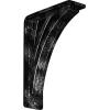 imageEkena Millwork BKTM01X10X12SNE 1 2quot W x 10quot D x 12quot H Nevio Wrought Iron Bracket Single Center BraceAntiqued Silver