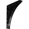 imageEkena Millwork BKTM01X10X12SNE 1 2quot W x 10quot D x 12quot H Nevio Wrought Iron Bracket Single Center BraceAntiqued Silver