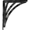 imageEkena Millwork BKTM01X10X12SNE 1 2quot W x 10quot D x 12quot H Nevio Wrought Iron Bracket Single Center BraceAntiqued Warm Silver