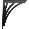 imageEkena Millwork BKTM01X10X12SNE 1 2quot W x 10quot D x 12quot H Nevio Wrought Iron Bracket Single Center BracePowder Coated Black