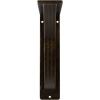 imageEkena Millwork BKTM01X12X15SMI 1 2quot W x 12quot D x 15quot H Miller Wrought Iron Bracket Single Center BraceAntiqued Brass