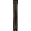 imageEkena Millwork BKTM01X12X15SMI 1 2quot W x 12quot D x 15quot H Miller Wrought Iron Bracket Single Center BraceAntiqued Brass
