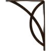 imageEkena Millwork BKTM01X12X15SMI 1 2quot W x 12quot D x 15quot H Miller Wrought Iron Bracket Single Center BraceAntiqued Bronze