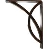 imageEkena Millwork BKTM01X12X15SMI 1 2quot W x 12quot D x 15quot H Miller Wrought Iron Bracket Single Center BraceAntiqued Bronze